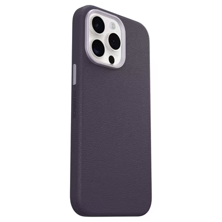 Étui en cuir Symmetry Cactus Prune Luxe pour iPhone 15 Pro Max
