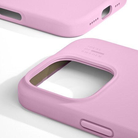 Coque en silicone MagSafe rose bonbon pour iPhone 16 Pro Max