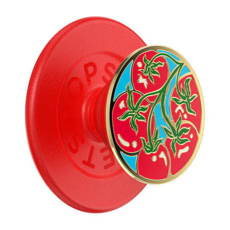 PopGrip pour MagSafe rond avec bague d'adaptation Tomate Rosso
