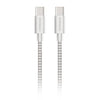 HyperGear 4 ft. 120cm USB-C to USB-C Braided Charge and Sync Cable - White