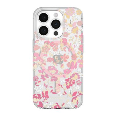 iPhone 13/14/15 Variations Kate Spade Protective Hardshell MagSafe Case - Flowerbed