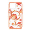 iPhone 15/14/13 Otterbox Symmetry w/ MagSafe Clear Series Case - Orange - Fungi