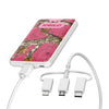 Otterbox 5,000 mAh 3-in-1 Portable Power Bank Mobile Charging Kit - White - Realtree Flamingo