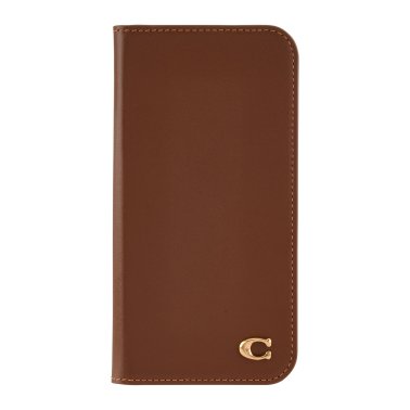 iPhone 16 Pro Max Coach Leather Folio Case - Hazelnut – Mobile Snap