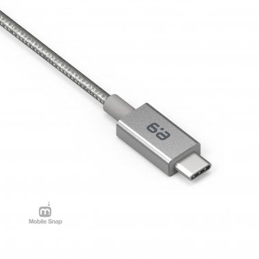 PureGear Space Grey 300cm Lightning to USB-C Braided Charge and Sync Cable