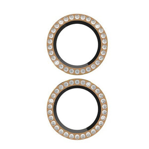 Aluminum Ring Lens Protector Set In Stone Gold for iPhone 16/16 Plus