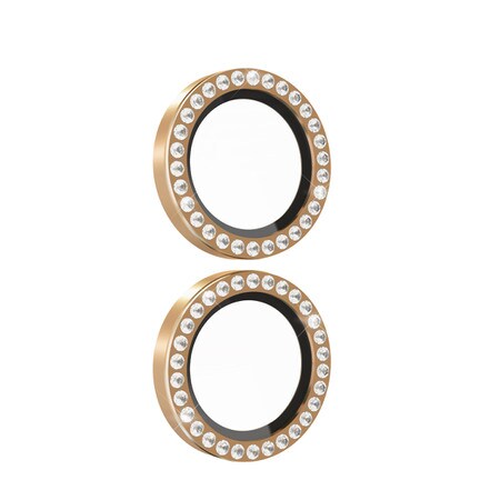 Aluminum Ring Lens Protector Set In Stone Gold for iPhone 16/16 Plus