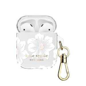 Protective Case Hollyhock Floral for AirPods 2/1