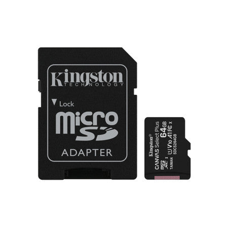 Carte MicroSD Kingston UHS-I A1 512 Go Canvas Select Plus 512 Go avec adaptateur SD