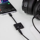 Naztech Black USB-C + 3.5mm Audio + Charge Adapter