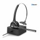 Naztech Black N980 BT Bluetooth Over-the-Head Boom Headset w/Base