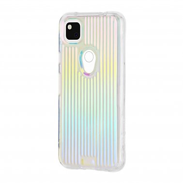 Google Pixel 4a Case-Mate Iridescent Tough Groove Case