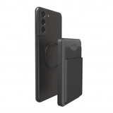 mophie universal battery snap+ juice pack mini wallet - black