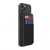 mophie universal battery snap+ juice pack mini wallet - black