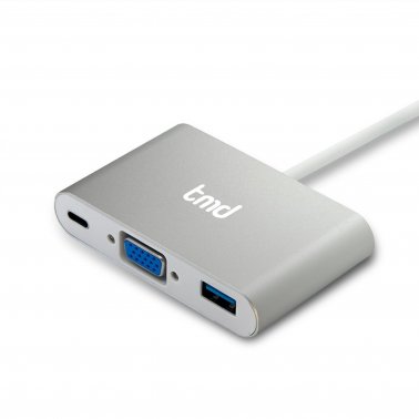 tmd USB-C to VGA Multiport Adapter - Silver