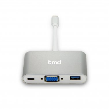 tmd USB-C to VGA Multiport Adapter - Silver