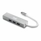 tmd USB-C to Ethernet/USB x 3 Adapter - Silver