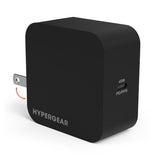 Chargeur mural USB-C à port unique Hypergear 45 W PD SpeedBoost - Noir 