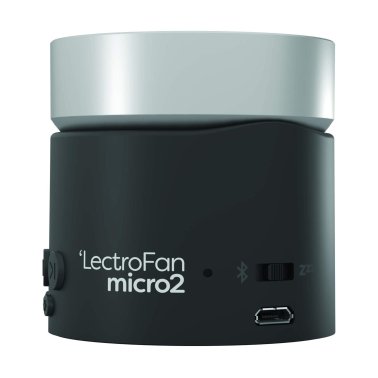 Lectrofan Micro2 Black/Silver Bluetooth Noise and Fan Sound Machine