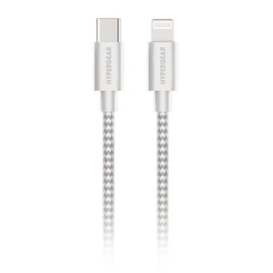 HyperGear 4 ft. 120cm USB-C to Lightning Braided Charge and Sync Cable - White