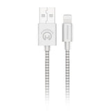 HyperGear 4 ft. 120cm USB-A to Lightning Braided Charge and Sync Cable - White