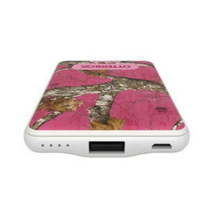 Otterbox 5,000 mAh 3-in-1 Portable Power Bank Mobile Charging Kit - White - Realtree Flamingo