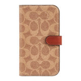 iPhone 15/14/13 Coach Folio Signature C Case - Tan