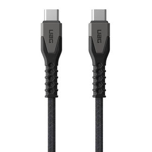 UAG 5 ft. 150cm USB-C to USB-C Kevlar Rugged Charge and Sync Cable - Black