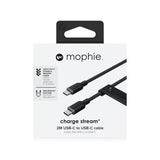 Mophie 200cm USB-C to USB-C Charge and Sync Cable - Black