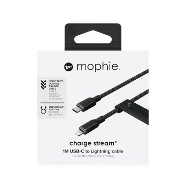 Mophie 100cm USB-C to Lightning Charge and Sync Cable - Black