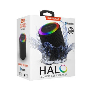 HyperGear Halo Wireless LED Speaker - Black