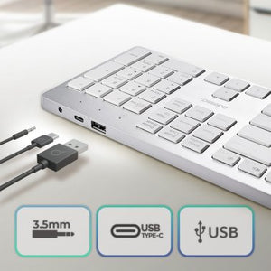 Adesso Multi-OS Scissor switch Desktop keyboard - White