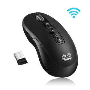 Adesso iMouse P40 2.4Ghz Wireless Presenter Mouse with Laser Pointer and Air Mouse