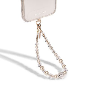 Universal Case-Mate Beaded Phone Wristlet - Crystal Pearl