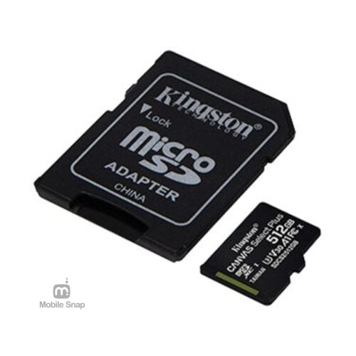 Kingston UHS-I A1 512 GB Canvas Select Plus 512GB MicroSD Card w/ SD adapter