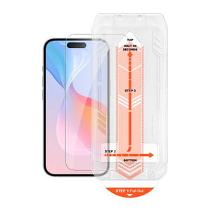 iPhone 16 Plus/15 Plus HyperGear HD Tempered Glass Screen Protector w/ EZ Install Applicator Tray