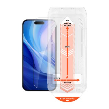 iPhone 16 Pro HyperGear HD Tempered Glass Screen Protector w/ Easy Installation Applicator Tray