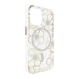 iPhone 16 Pro Max Case-Mate Floral Gems MagSafe Case - Gold