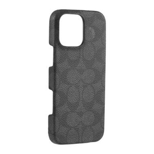 iPhone 16 Pro Max Coach Slim Wrap Signature C Case - Charcoal