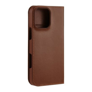 iPhone 16 Pro Max Coach Leather Folio Case - Hazelnut