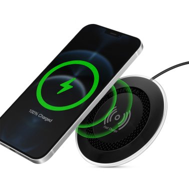 HyperGear 15W ChargePad Pro Wireless Fast Charger w/ USB-C Hub - Black