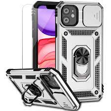 Silver Military Case for iPhone 11/12