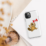 Canada Day Beaver Holding Flag - Tough Case for iPhone®