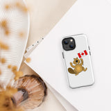 Canada Day Beaver Holding Flag - Tough Case for iPhone®