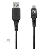 Kaseteq 4ft Braided USB-C Cable - Black