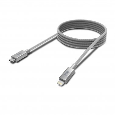 PureGear Space Grey (180cm) Lightning to USB-C Braided Charge and Sync Cable