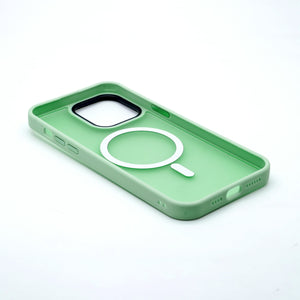 iPhone 14 Plus Aura Mint Green Case w/Magsafe - PREMIUM ALLOY BUTTONS BULK