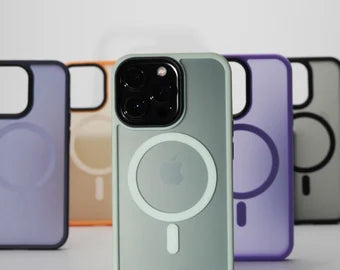 iPhone 14 Pro Aura Lilac Purple Case w/Magsafe -PREMIUM ALLOY BUTTONS BULK